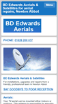 Mobile Screenshot of bdedwardsaerials.co.uk